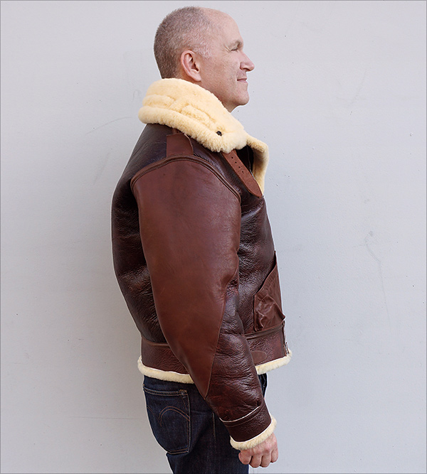 Good Wear Acme B-3 Flight Jacket in Redskin Shearling