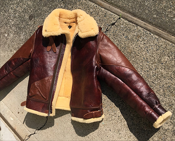 Good Wear Acme B-3 Flight Jacket in Redskin Shearling