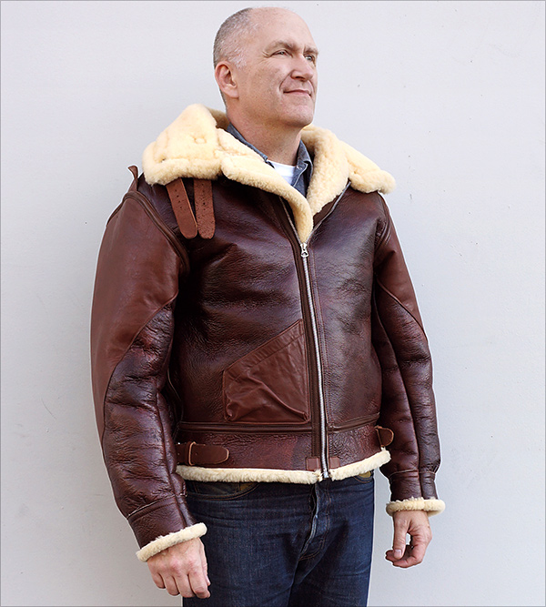 Good Wear Acme B-3 Flight Jacket in Redskin Shearling