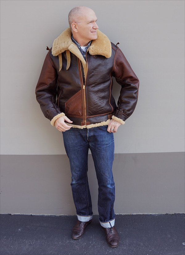 Good Wear No-Name W535-AC-12690 Type B-3 Sheepskin Flight Jacket