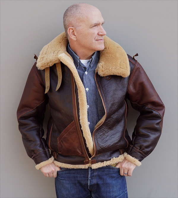 Good Wear No-Name W535-AC-12690 Type B-3 Sheepskin Flight Jacket