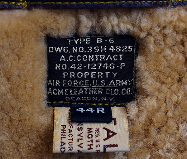 Good Wear Leather Coat Company: Sale Acme Leather B-6 Flight Jacket