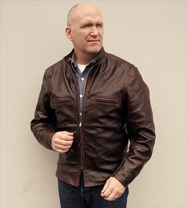 Good Wear Beck Cowhide Racer Jacket