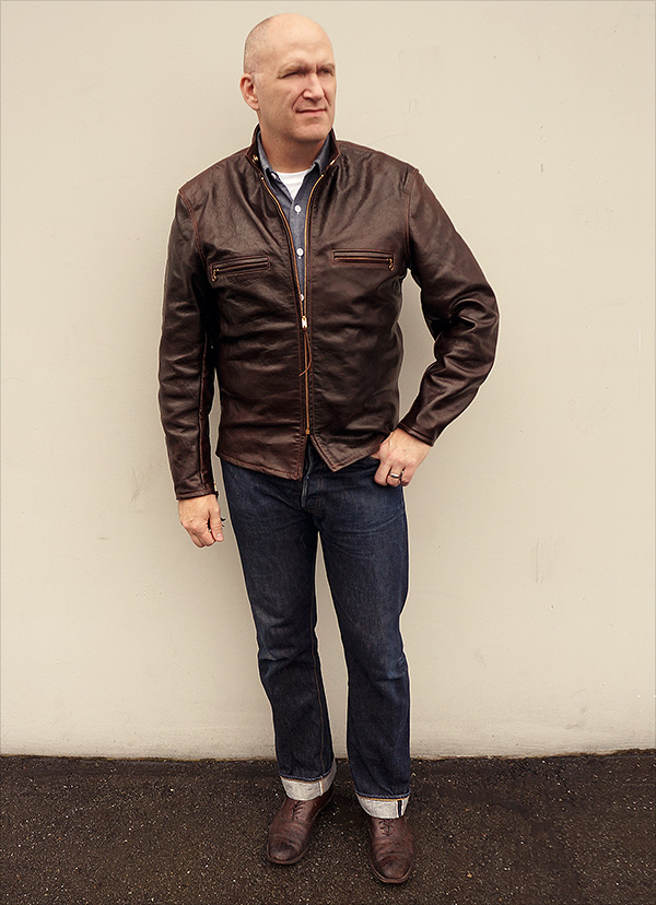 Good Wear Beck Cowhide Racer Jacket