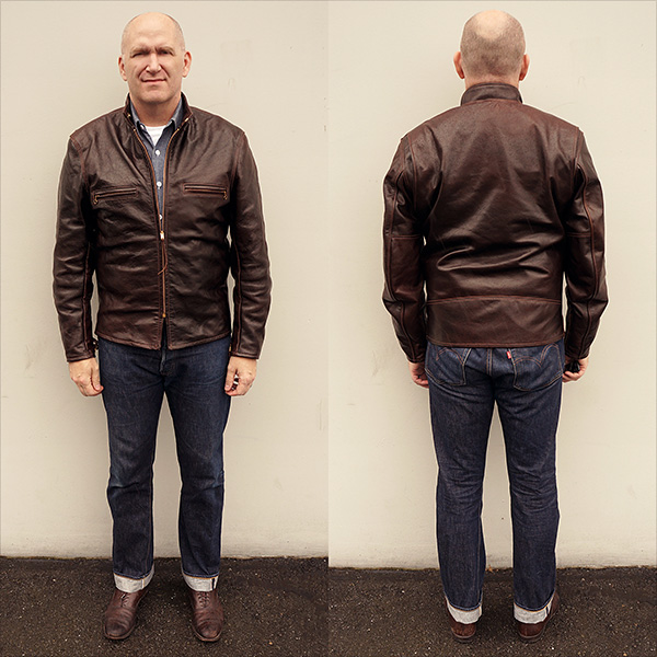 Good Wear Beck Cowhide Racer Jacket