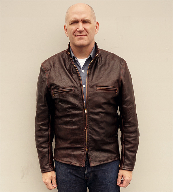 Good Wear Beck Cowhide Racer Jacket