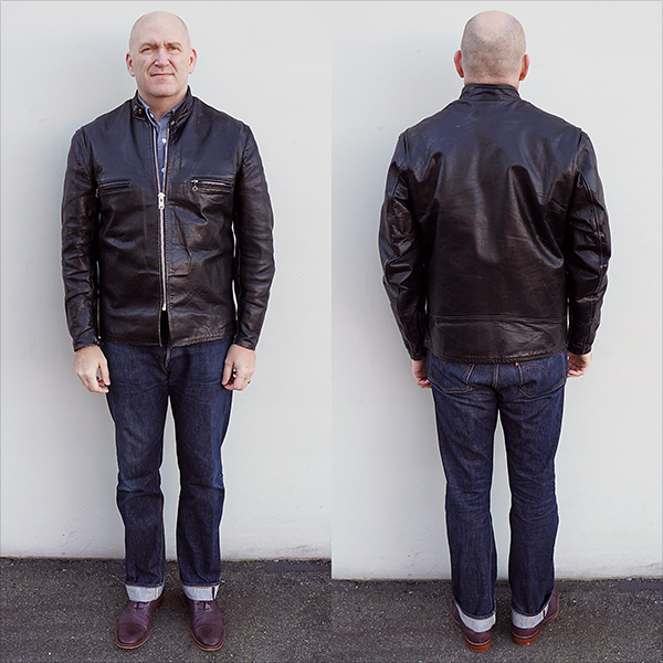 Vintage Beck Horsehide Cafe Racer