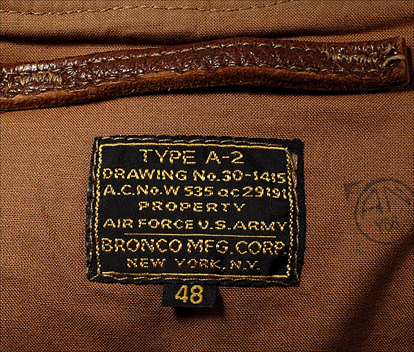 Bronco Mfg. Type A-2 Flight Jacket by Good Wear Leather