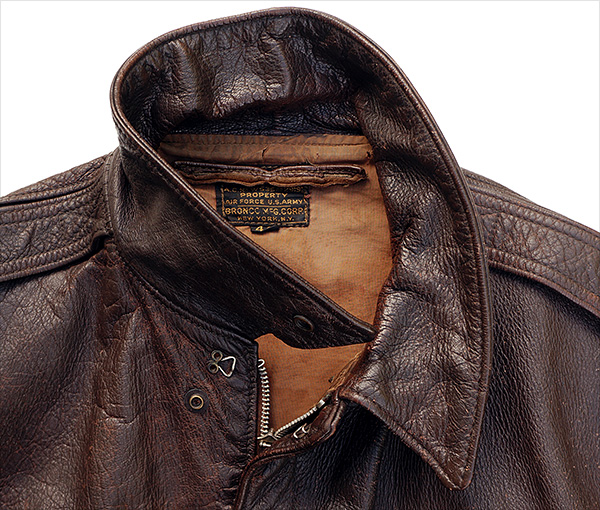 Vintage WWII Bronco Type A-2 Flight Jacket in Goatskin