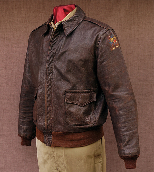 Vintage WWII Bronco Type A-2 Flight Jacket in Goatskin