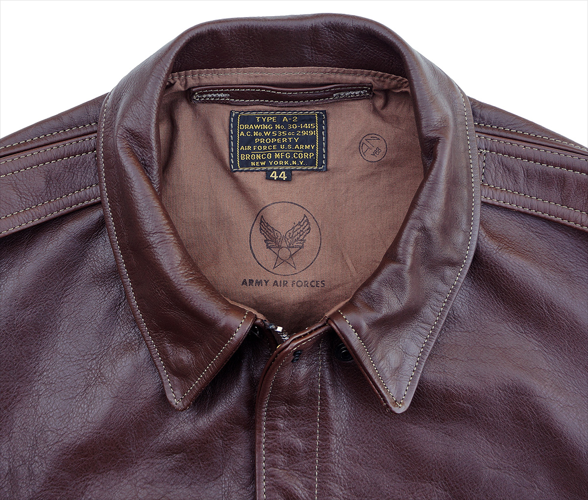 Bronco Mfg. Corp. A-2 Horsehide WWII Flight Jacket