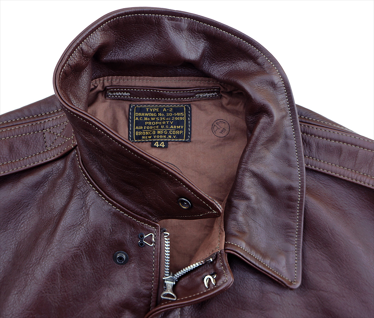 Bronco Mfg. Corp. A-2 Horsehide WWII Flight Jacket