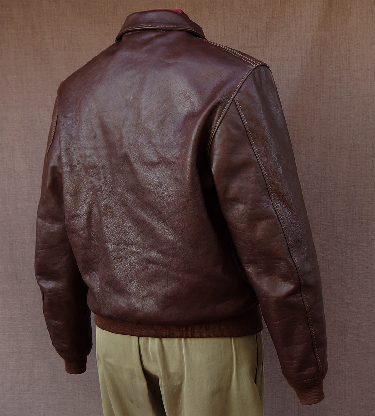 Bronco Mfg. Corp. A-2 Horsehide WWII Flight Jacket