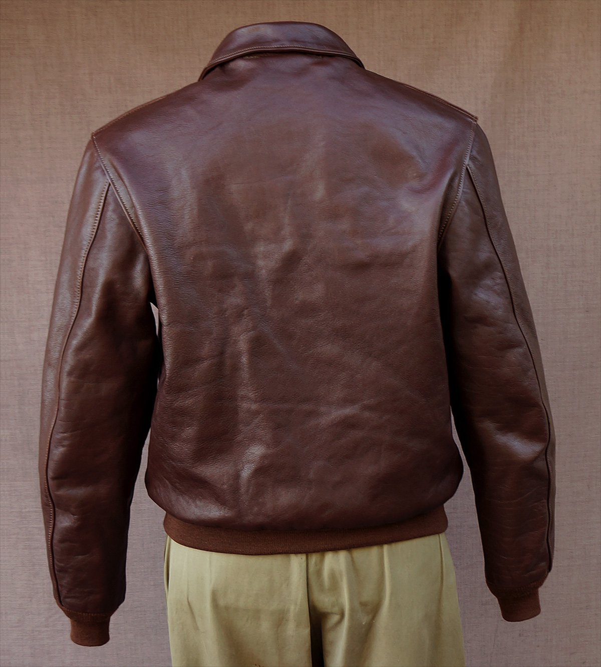 Bronco Mfg. Corp. A-2 Horsehide WWII Flight Jacket