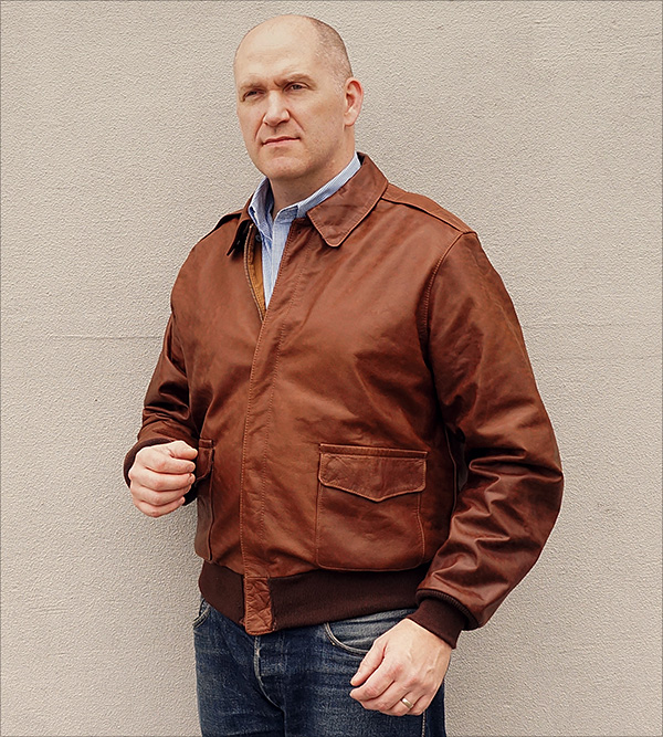 Cable Raincoat 42-10008-P Type A-2 Flight Jacket by Good Wear Leather