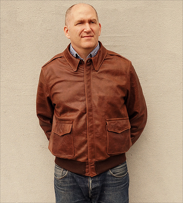 Cable Raincoat A-2 Type Flight Jacket by Good Wear Leather