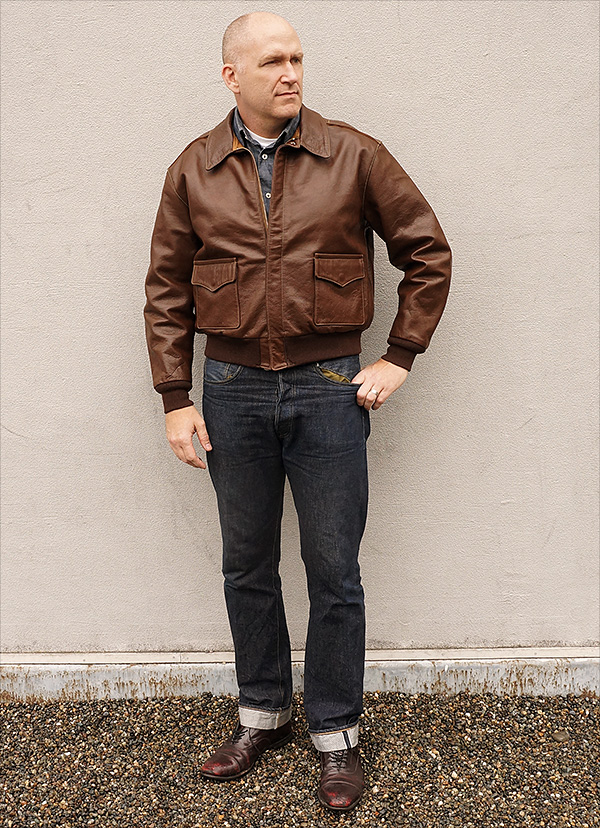 Good Wear Cable Rinacoat Type A-2 Jacket Horween Horsehide