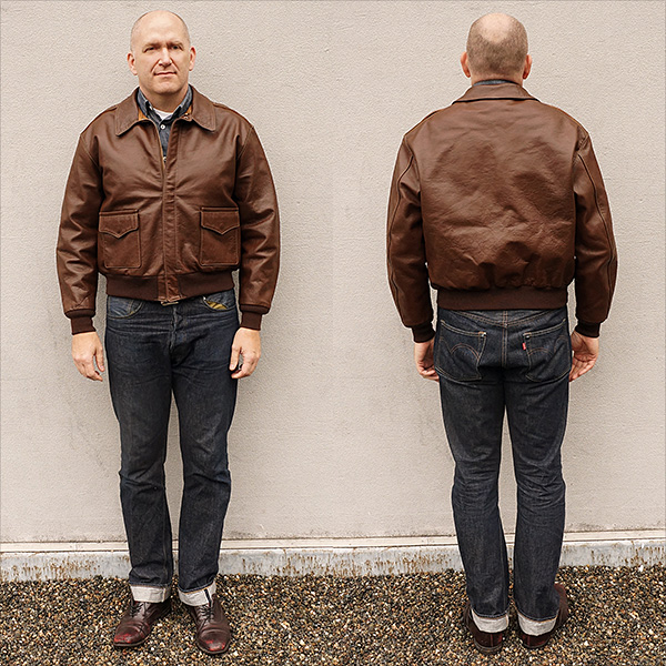 Good Wear Cable Rinacoat Type A-2 Jacket Horween Horsehide