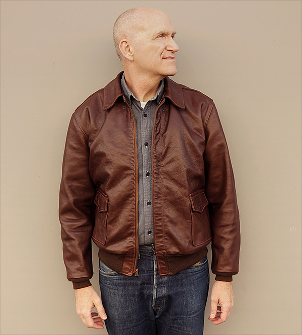 Cable Raincoat Co. 42-10008-P Type A-2 Army Air Force Horsehide Flight Jacket