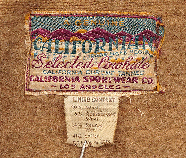 Vintage California Sportwear Half-Belt Jacket