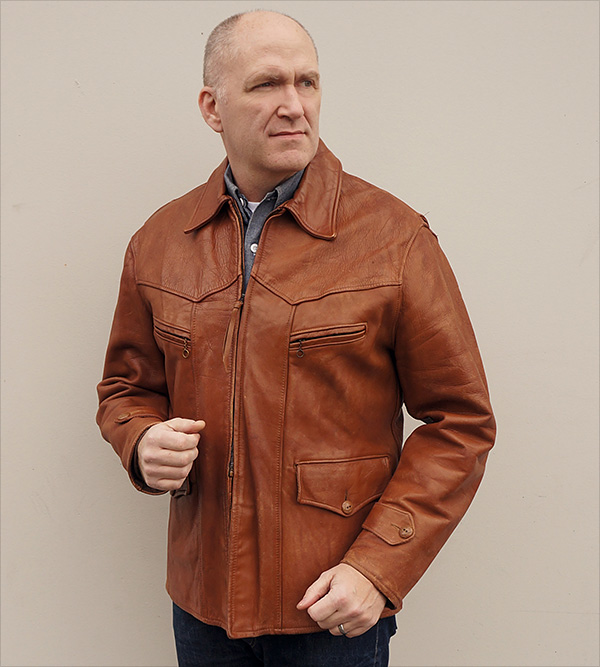 Good Wear Leather Coat Company — Sale Vintage Car Coat Horsehide Jacket