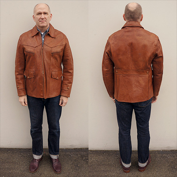 Good Wear Leather Coat Company — Sale Vintage Car Coat Horsehide Jacket