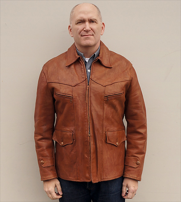 Vintage Horsehide Car Coat from WWII 1940s