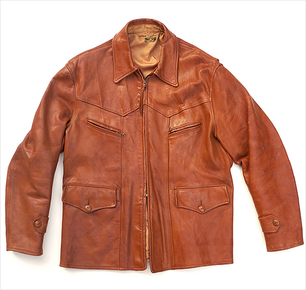 Vintage Horsehide Car Coat from WWII 1940s