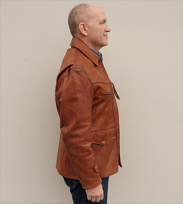 Vintage Horsehide Car Coat from WWII 1940s