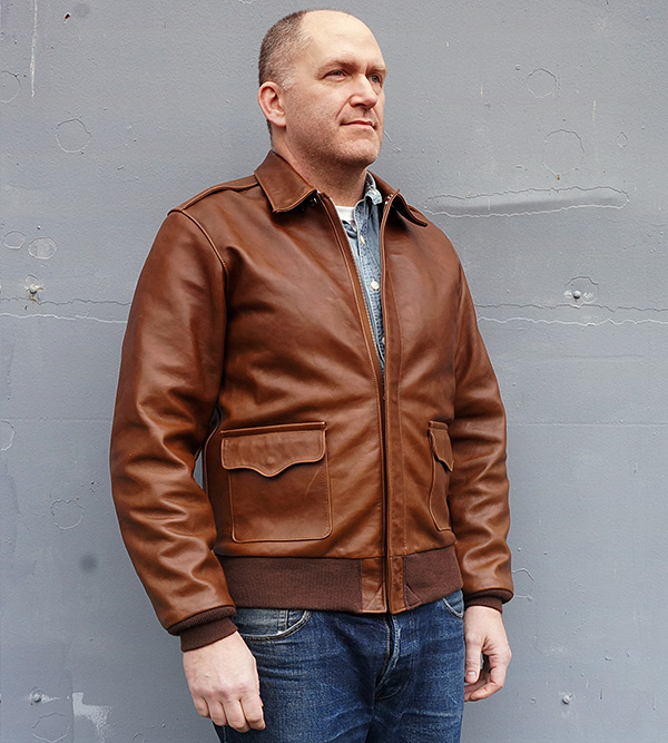 Dubow W535-AC-27798 Type A-2 Flight Jacket by Good Wear Leather