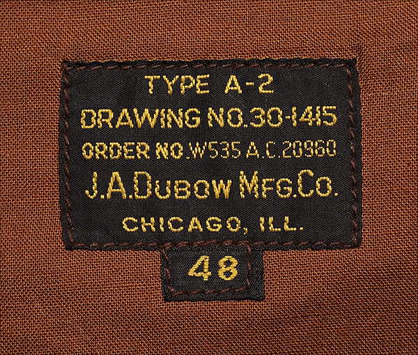 Good Wear Leather: Dubow 20960 Type A-2 Flight Jacket