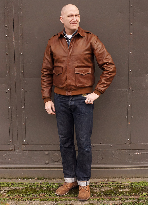 J.A. Dubow W535-AC-20960 A-2 Jacket Horsehide