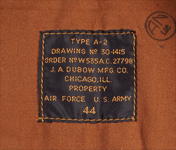 J.A. Dubow W535-AC-27798 Type A-2 Flight Jacket by Good Wear Leather