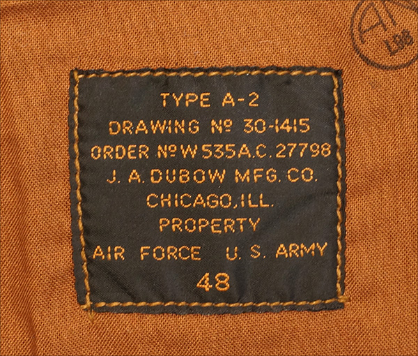 J.A. Dubow W535-AC-27798 Type A-2 Flight Jacket by Good Wear Leather