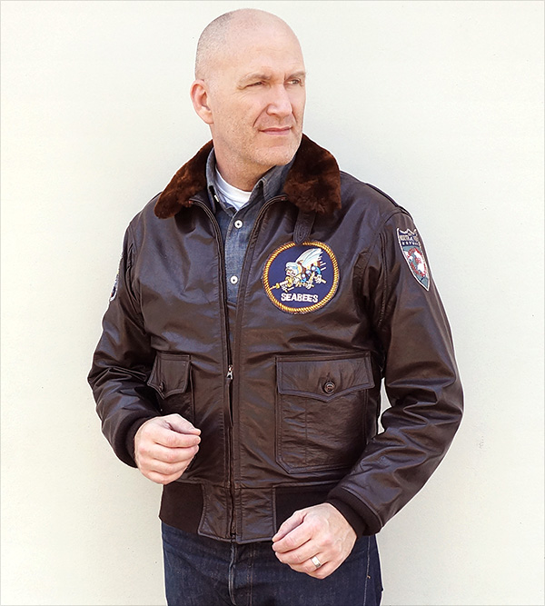 Good Wear L.W. Foster G-1 55J14 Goatskin Flight Jacket