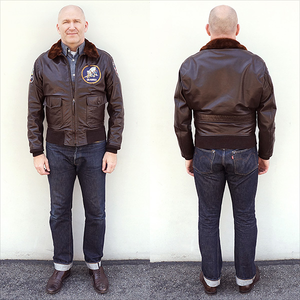 Good Wear L.W. Foster G-1 55J14 Goatskin Flight Jacket