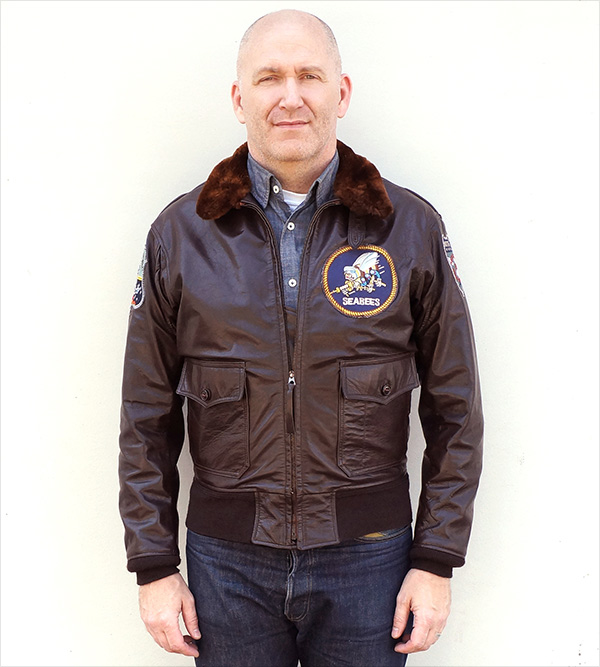 Good Wear L.W. Foster G-1 55J14 Goatskin Flight Jacket