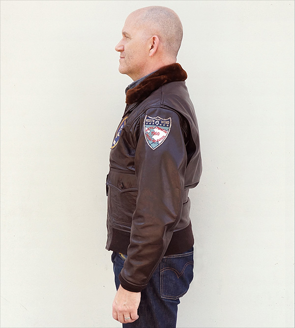 Good Wear L.W. Foster G-1 55J14 Goatskin Flight Jacket