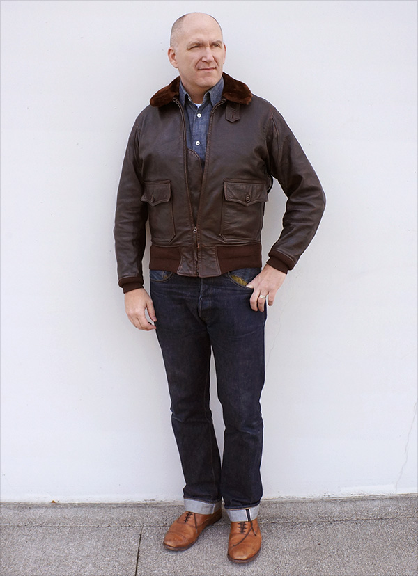 Good Wear Aviators Clothing Co. G-1 55J14 Jacket Goatskin