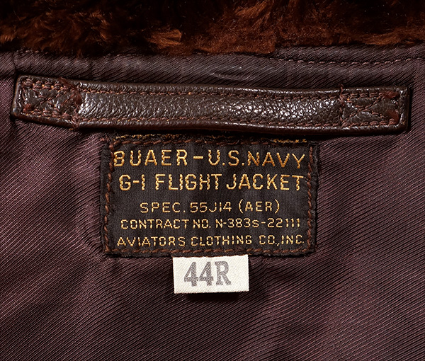 Good Wear Aviators Clothing Co. G-1 55J14 Jacket Goatskin