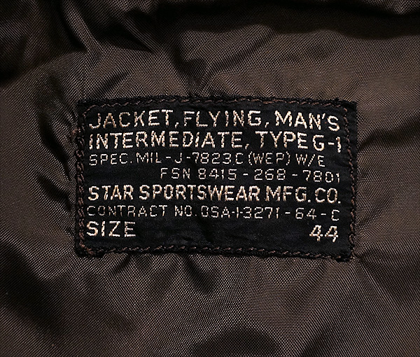 Good Wear Leather Coat Company — Sale Star Sportswear G-1 7823C G-1 Jacket