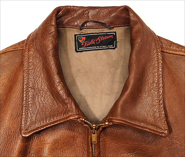 Original 1940s Gordon & Ferguson Horsehide Half-Belt Jacket