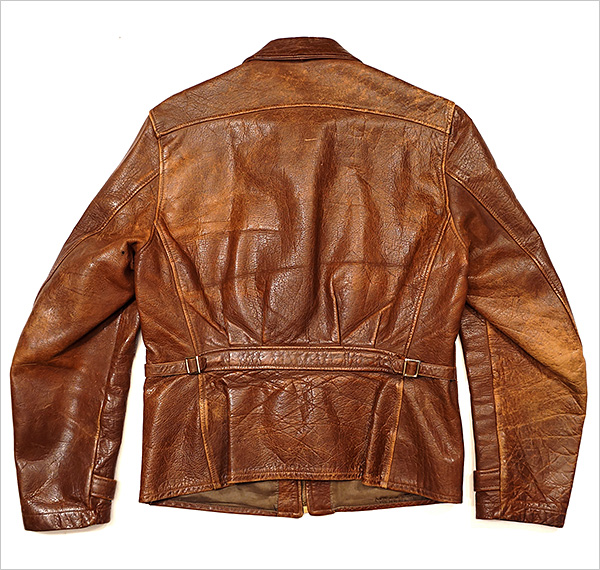 Original 1940s Gordon & Ferguson Horsehide Half-Belt Jacket