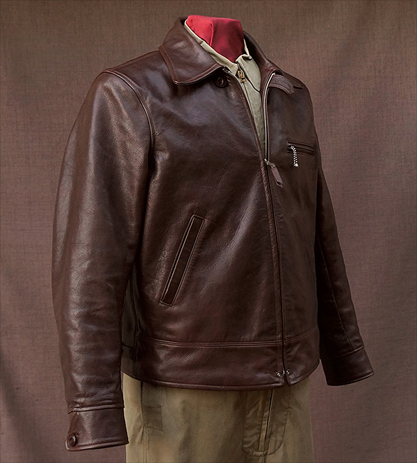 Good Wear Monarch Hercules Horsehide Half Belt Leather Jacket