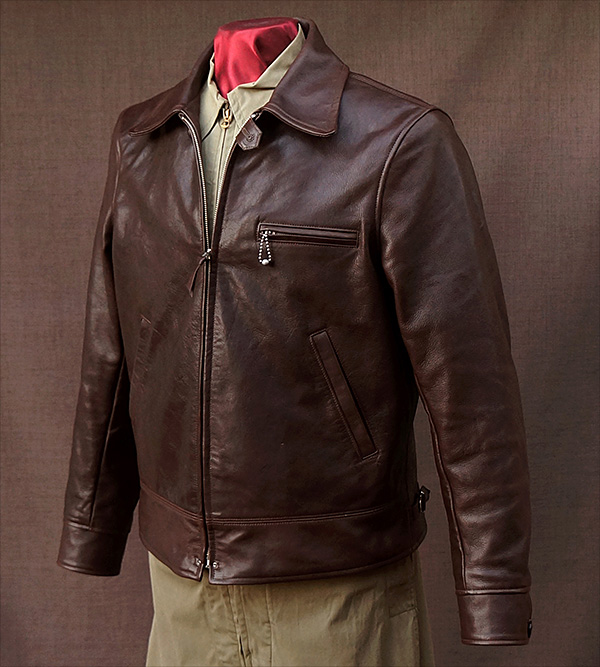 Good Wear Monarch Hercules Horsehide Half Belt Leather Jacket