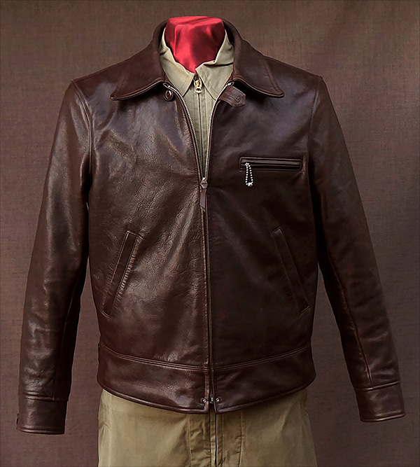 Good Wear Monarch Hercules Horsehide Half Belt Leather Jacket