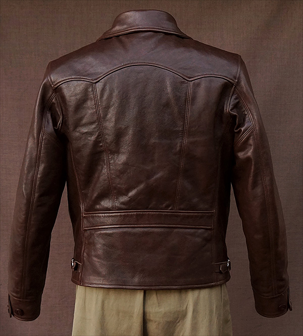 Good Wear Monarch Hercules Horsehide Half Belt Leather Jacket