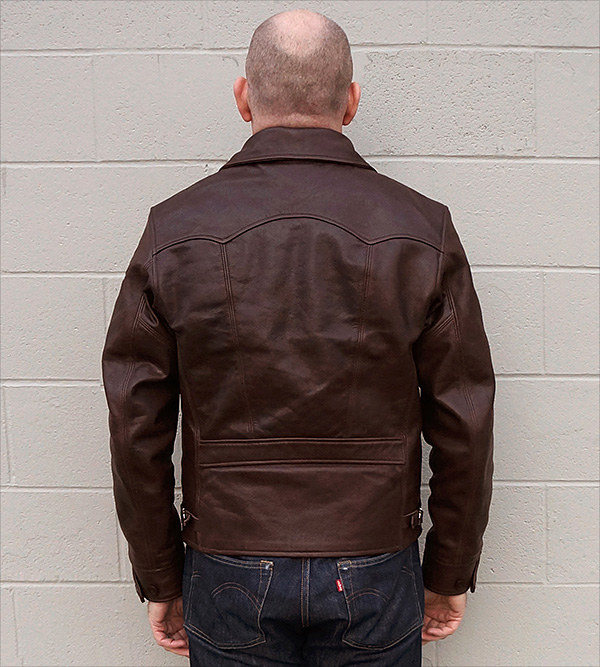 Good Wear Monarch Hercules Horsehide Half Belt Leather Jacket