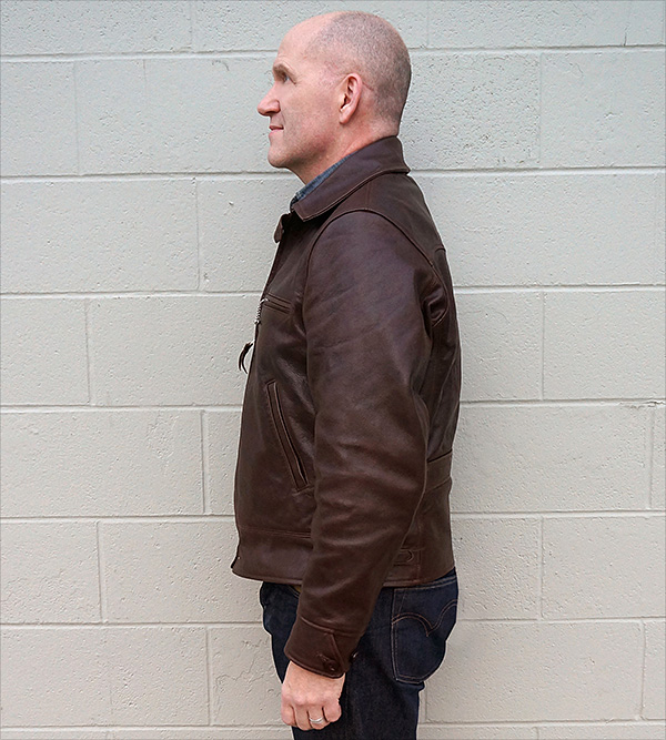 Good Wear Monarch Hercules Horsehide Half Belt Leather Jacket