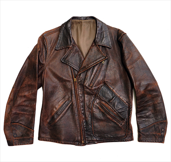 Vintage 1940s Horsehide Leather Jacket